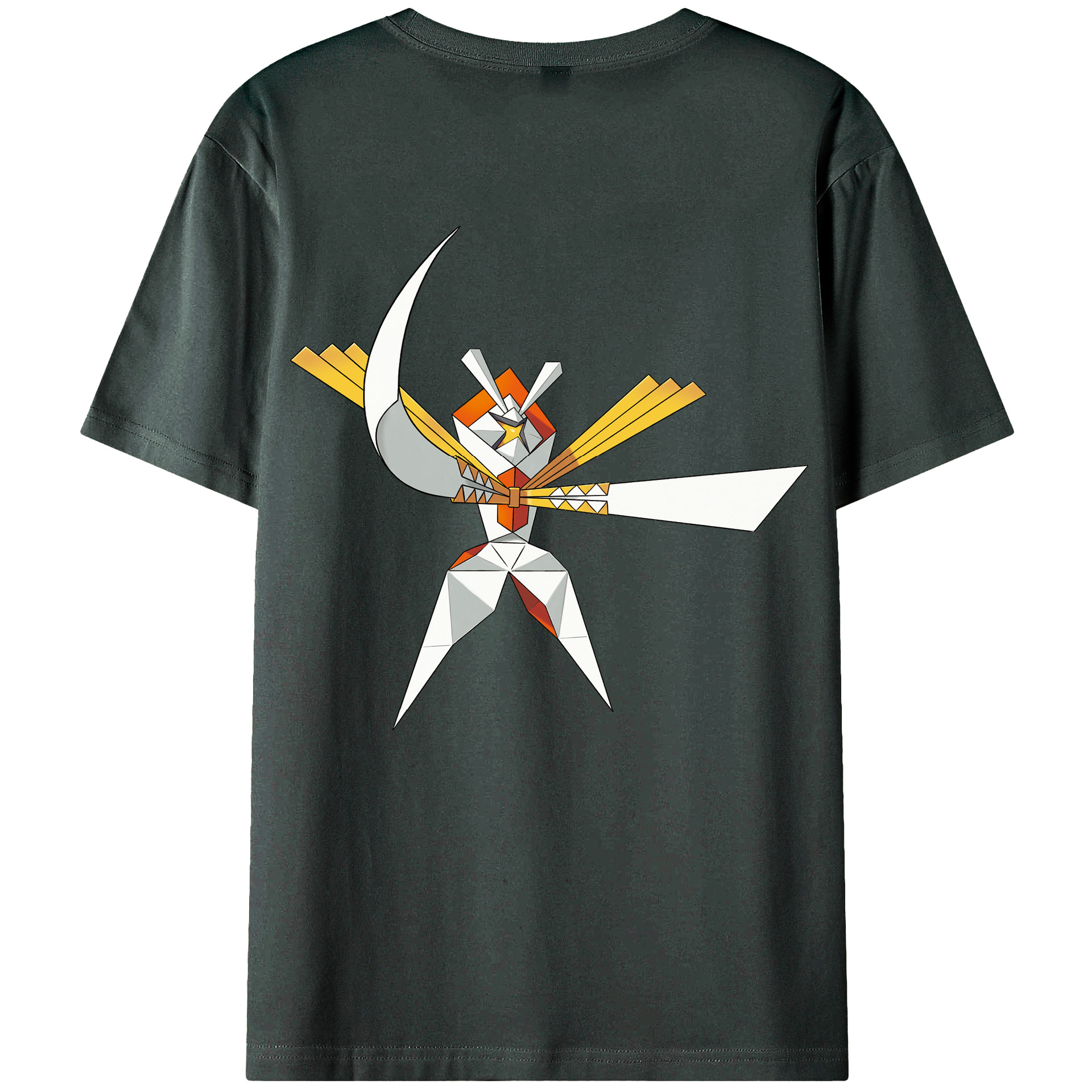 （画像用） ポケットモンスター Pokémon 綿100％ メンズ半袖Tシャツ（バックプリント） 通気性